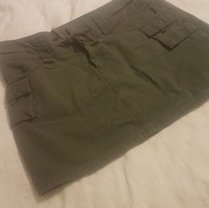 Cargo Green mini skirt!